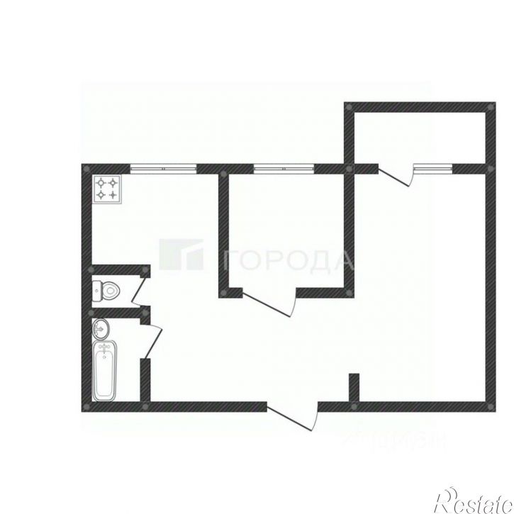 2-комн квартира ул 50 лет СССР, 27а,  д. 27а