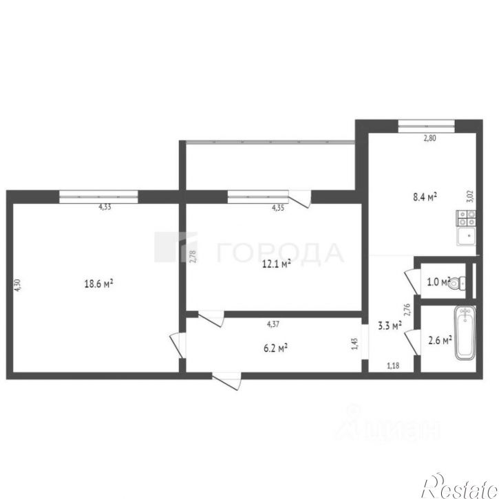 2-комн квартира Декоративная улица, 16,  д. 16