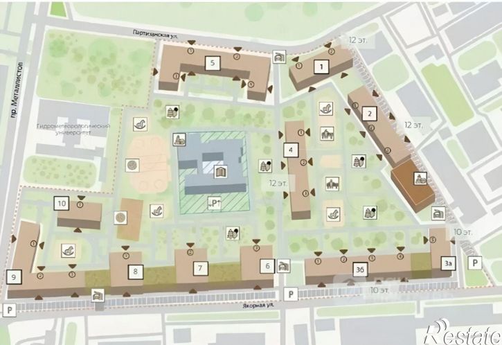 1-комн квартира Партизанская улица, 5,  д. 5