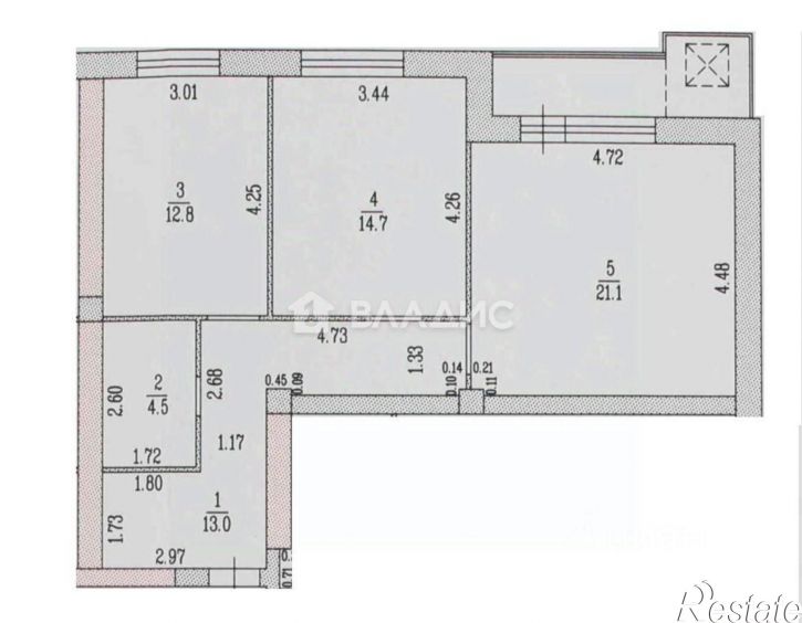 2-комн квартира ул Северо-Западная, 23А,  д. 23А