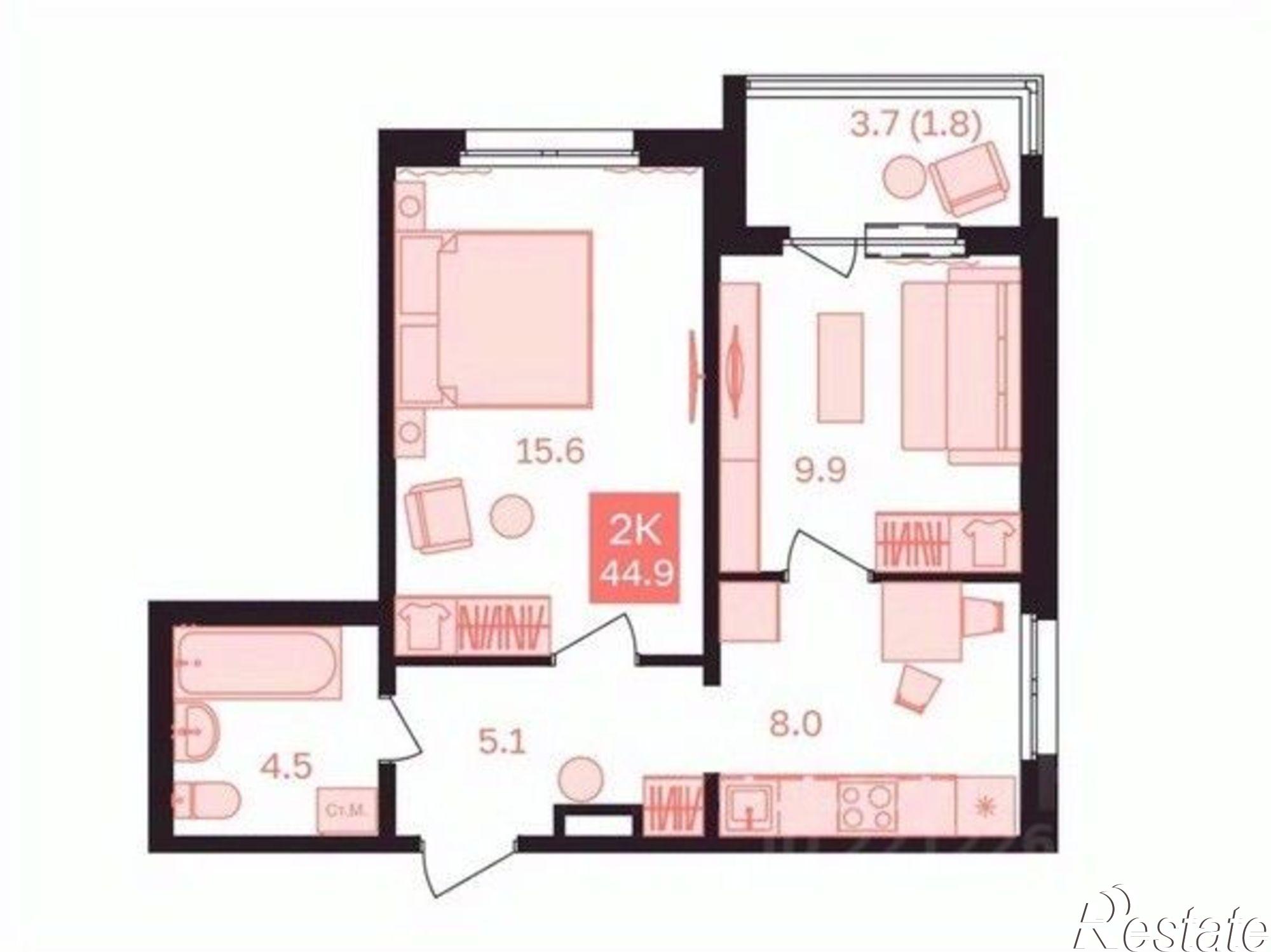 Купить квартиру за 7 490 000 рублей на улица Гоголя, 25А