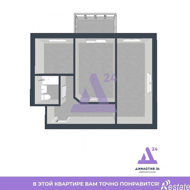 2-комн квартира улица Эмилии Алексеевой, 51,  д. 51