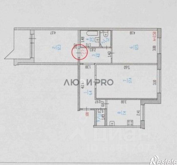 3-комн квартира переулок Ядринцева, 90,  д. 90