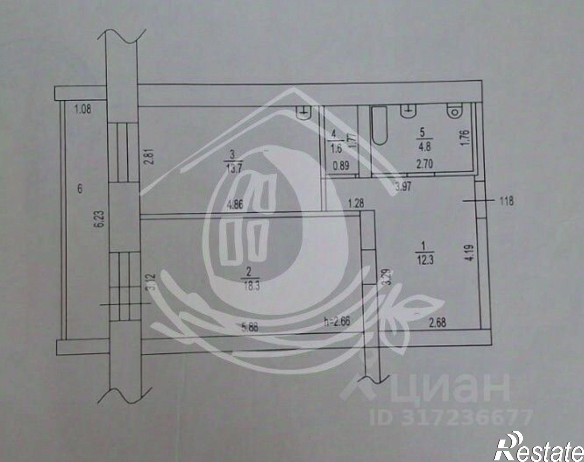 Купить квартиру за 5 980 000 рублей на улица Антона Петрова, 222А