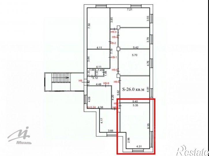 Офис Революционный переулок, 61А,  д. 61А