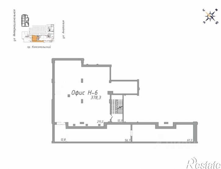 Помещение свободного назначения Комсомольский проспект, 44,  д. 44