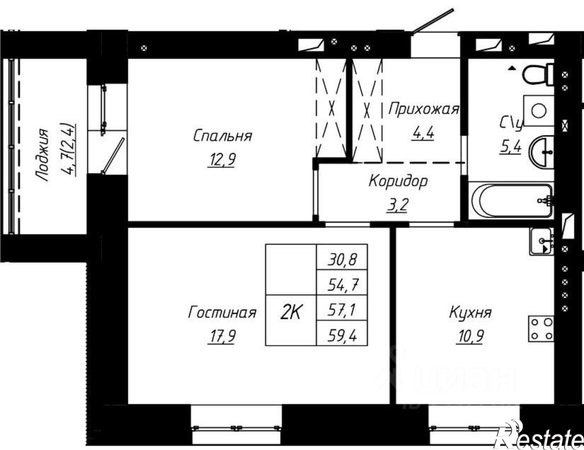 Купить квартиру за 9 764 100 рублей на ул Чернышевского, 193