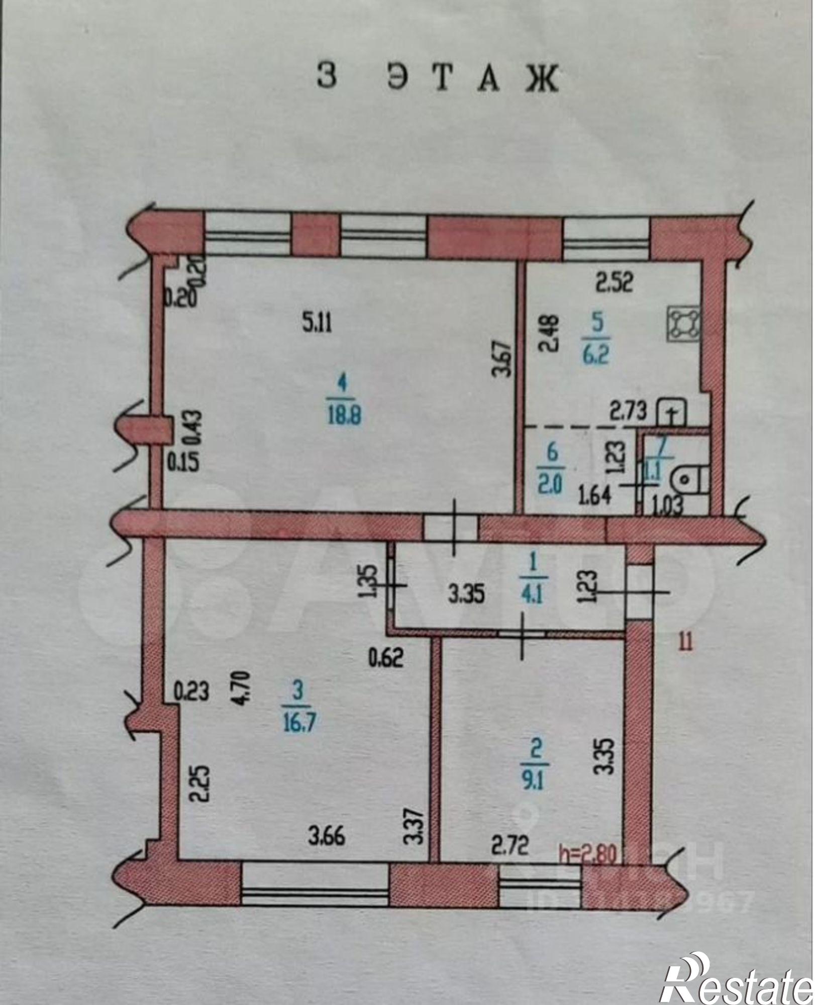 Купить квартиру за 2 150 000 рублей на ул Гулькина, 31