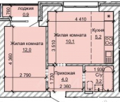 2-комн, 35 кв м, этаж 10/10 ул Анатолия, 304