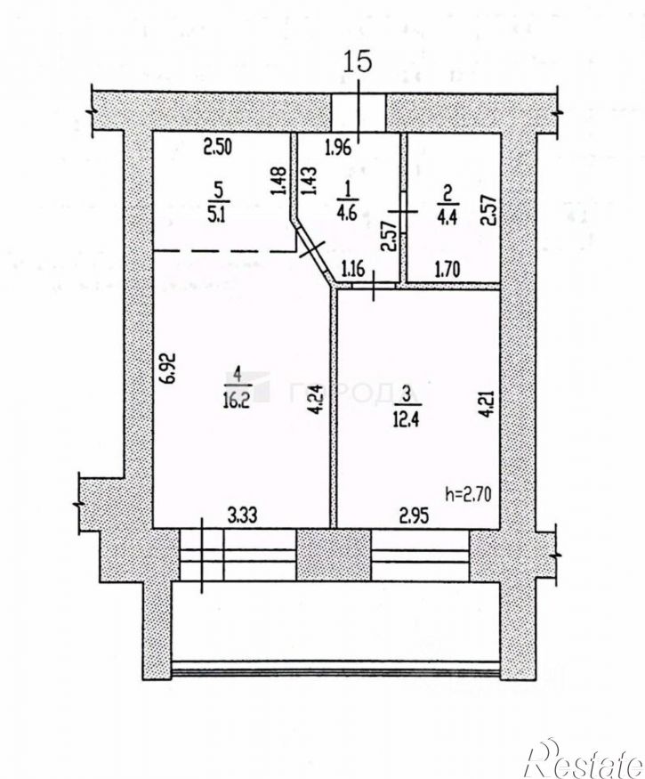 1-комн квартира улица Попова, 150,  д. 150