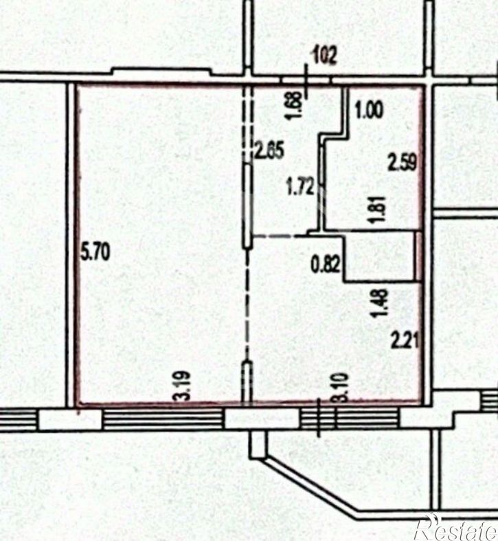 1-комн квартира улица Сергея Ускова, 33,  д. 33
