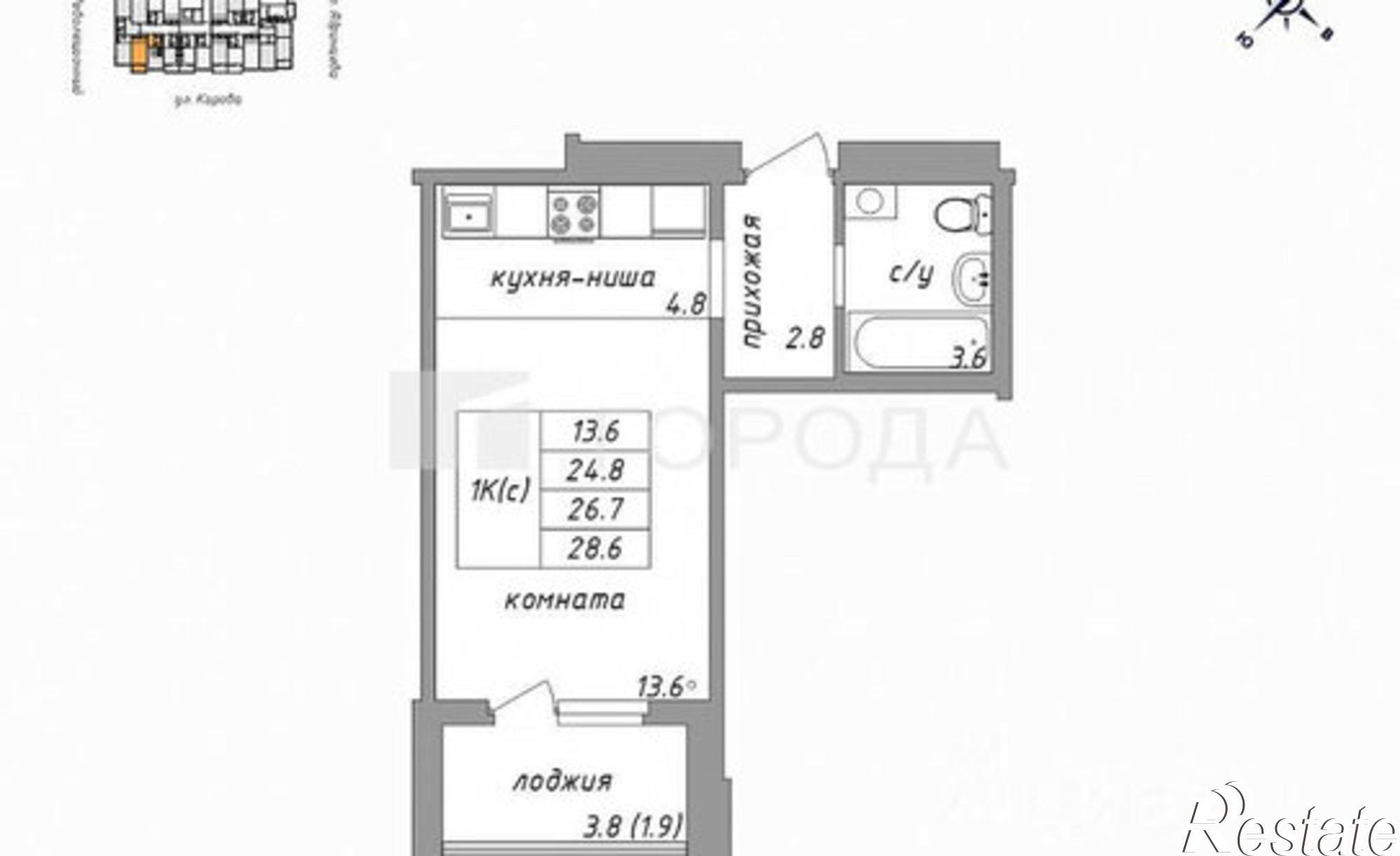 Купить квартиру за 6 300 000 рублей на ул Песчаная, 183/96