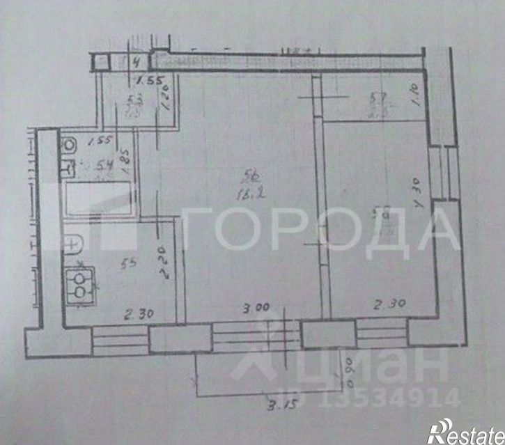 2-комн квартира Смольная улица, 48,  д. 48