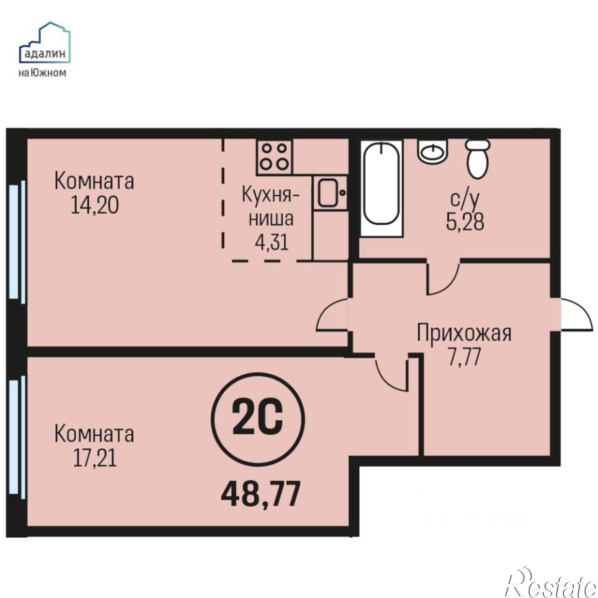 Купить квартиру за 5 023 310 рублей на пр-кт Дзержинского, 1А