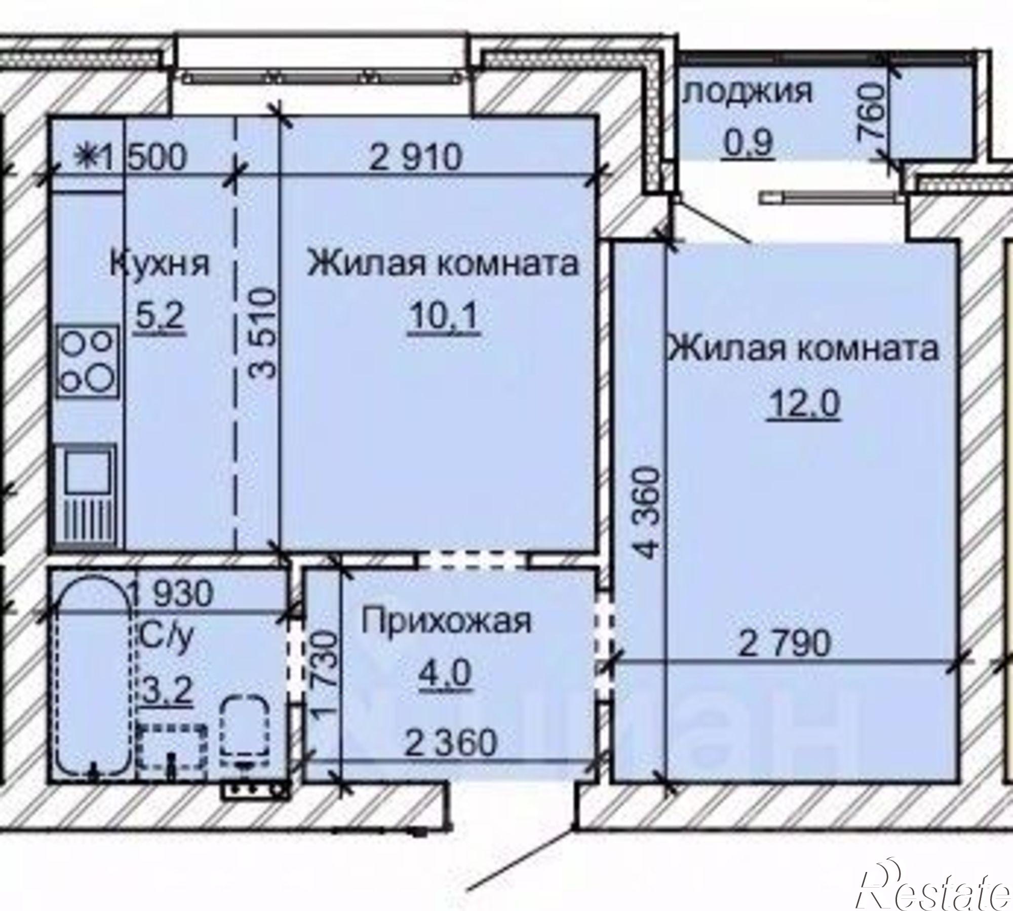 Купить квартиру за 5 239 200 рублей на ул Анатолия, 304
