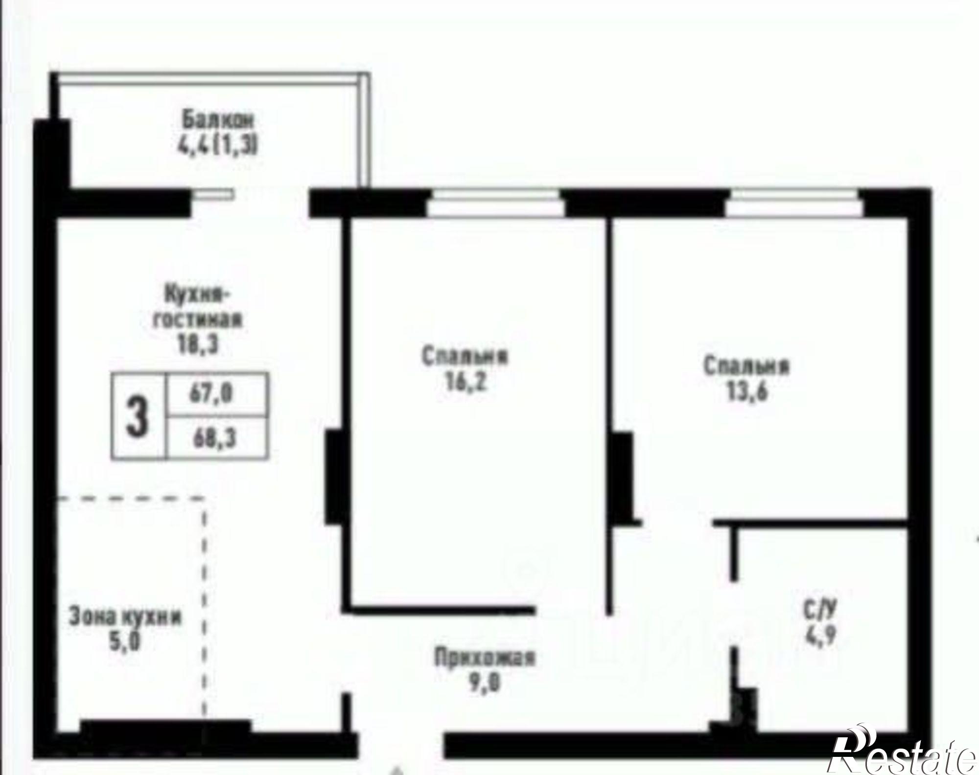 Купить квартиру за 11 270 000 рублей на Промышленная улица, 6