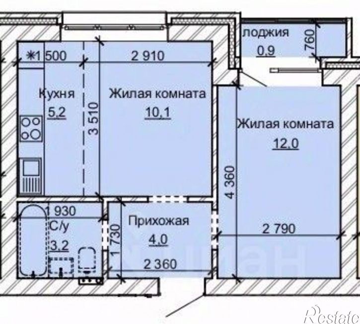 2-комн квартира в новом доме ул Анатолия, 304,  д. 304