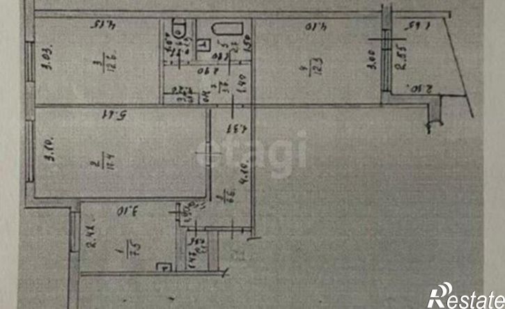 3-комн квартира улица Шукшина, 8,  д. 8