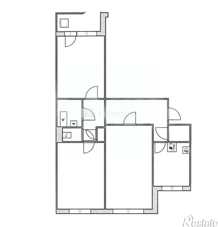 3-комн квартира ул Гущина, 75а,  д. 75а