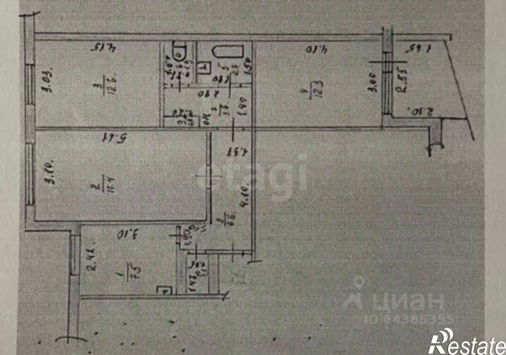 3-комн квартира ул Шукшина, 8,  д. 8