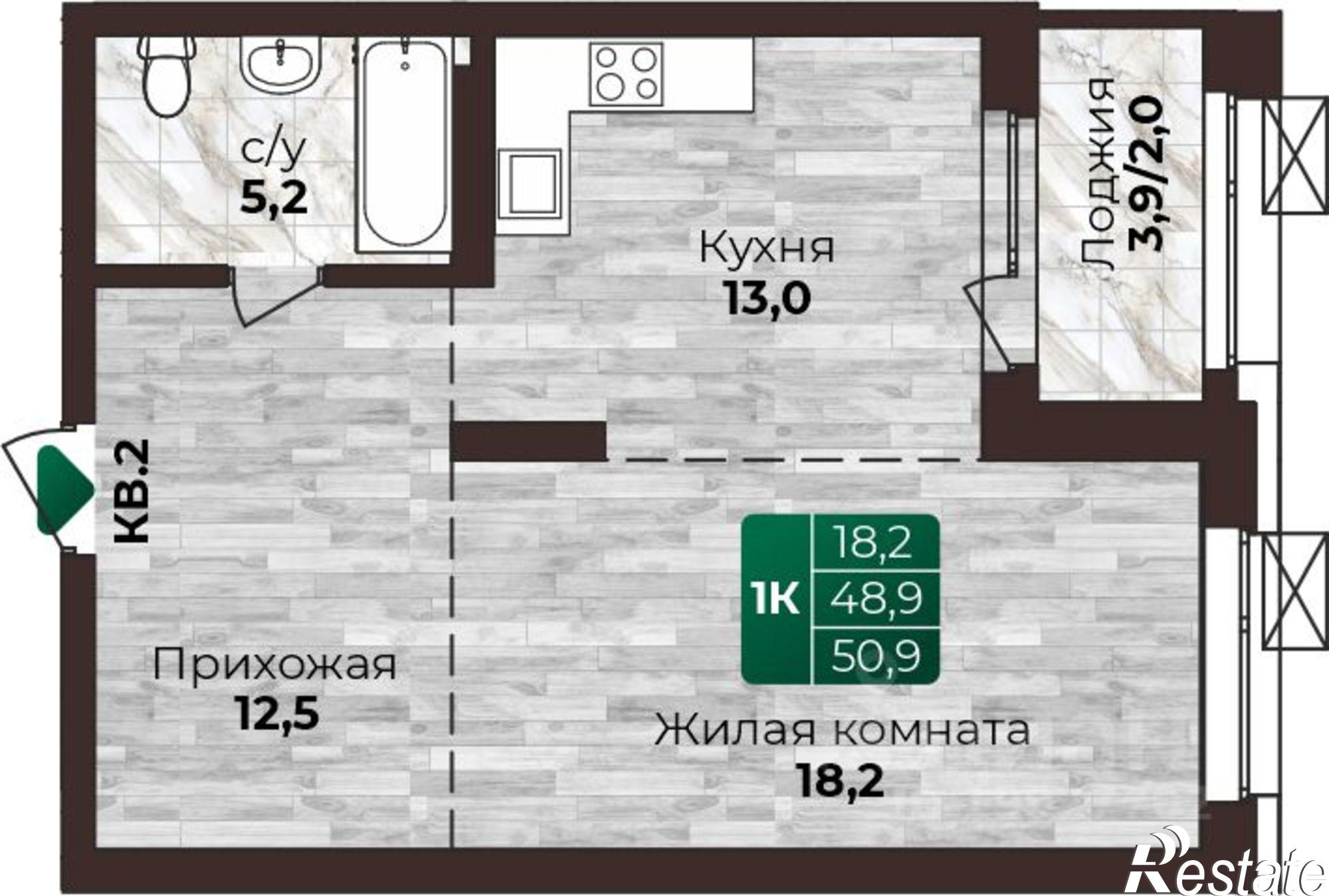 Купить квартиру за 6 530 000 рублей на 6-я Нагорная улица, 15Г/1