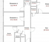4-комн, 84кв м, этаж 2/4 городской округ Барнаул, посёлок Научный Городок, 14
