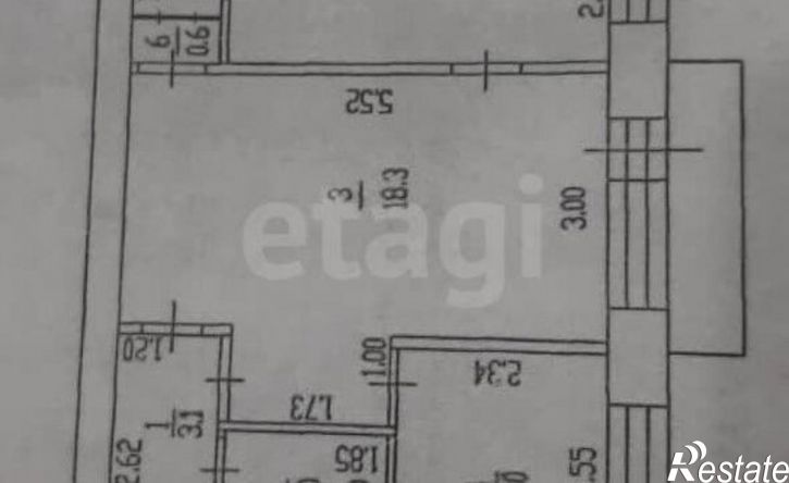 2-комн квартира городской округ Барнаул, посёлок Научный Городок, 9