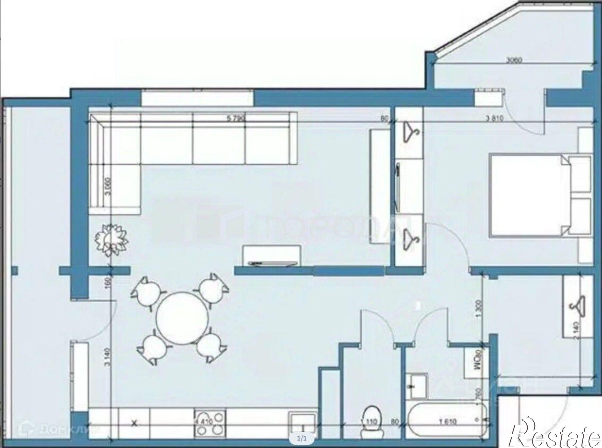 Купить квартиру за 7 500 000 рублей на Взлётная улица, 109