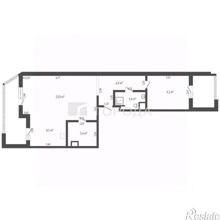 2-комн квартира Красноармейский пр-кт, 61,  д. 61