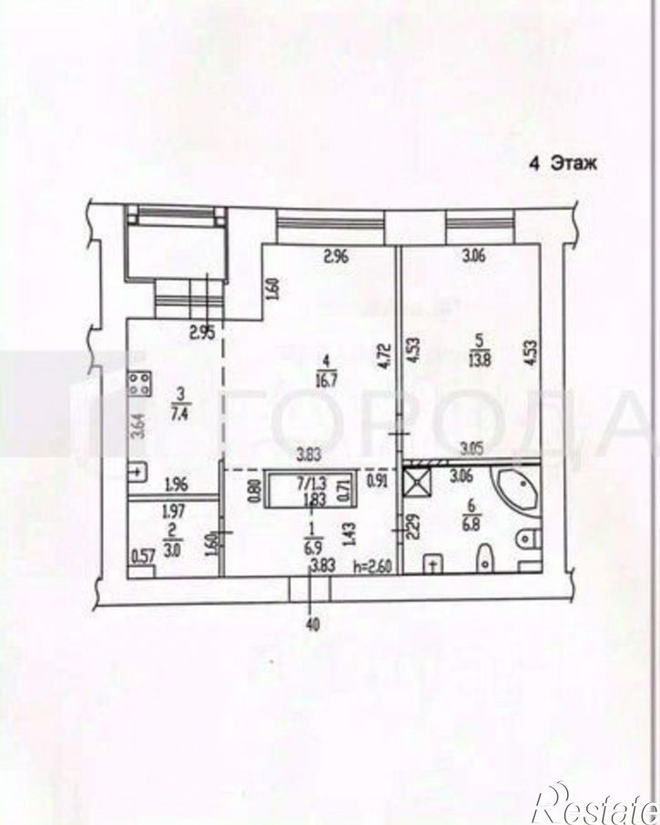 2-комн квартира Пролетарская улица, 15,  д. 15