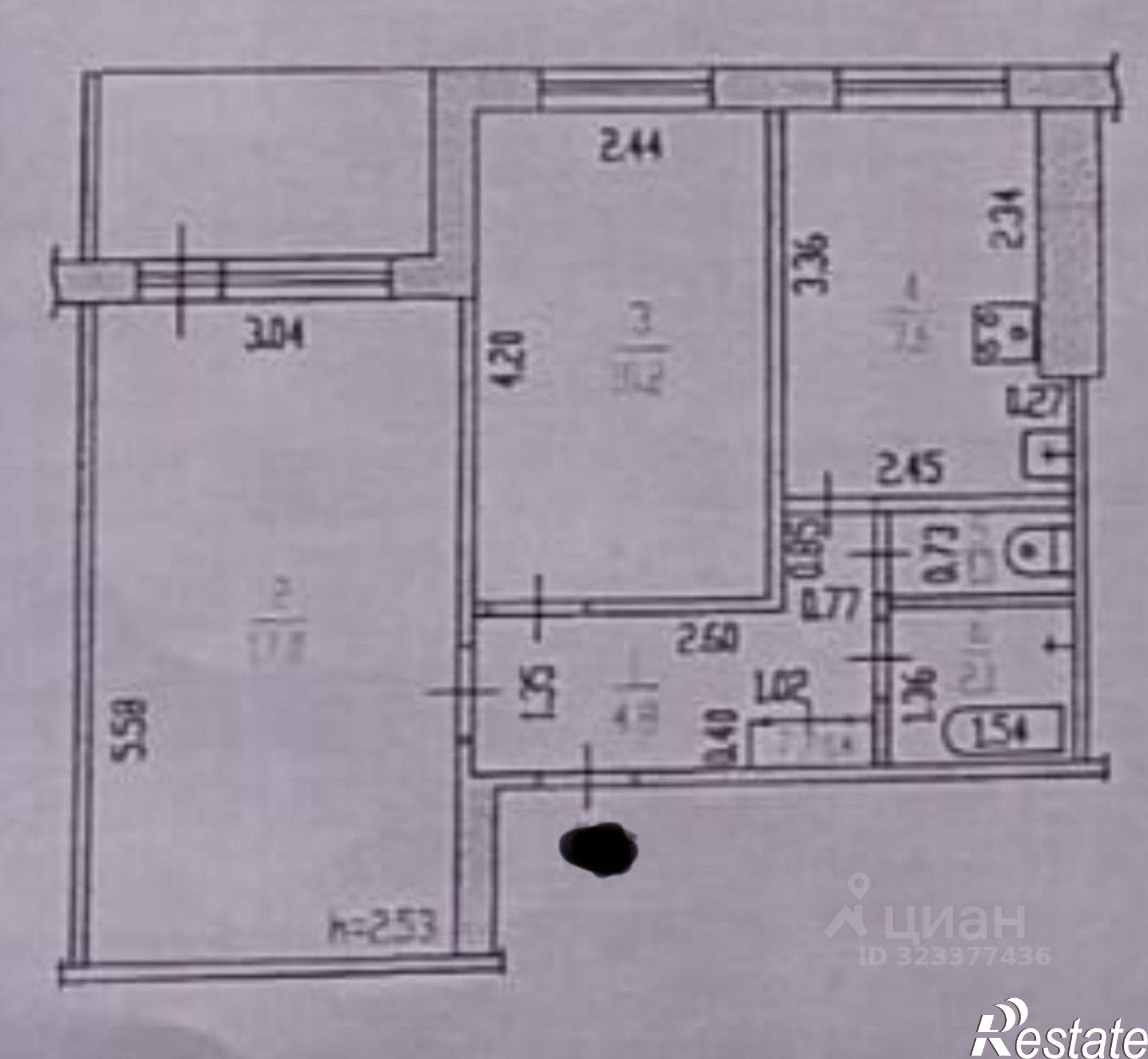 Купить квартиру за 4 600 000 рублей на Взлётная улица, 32