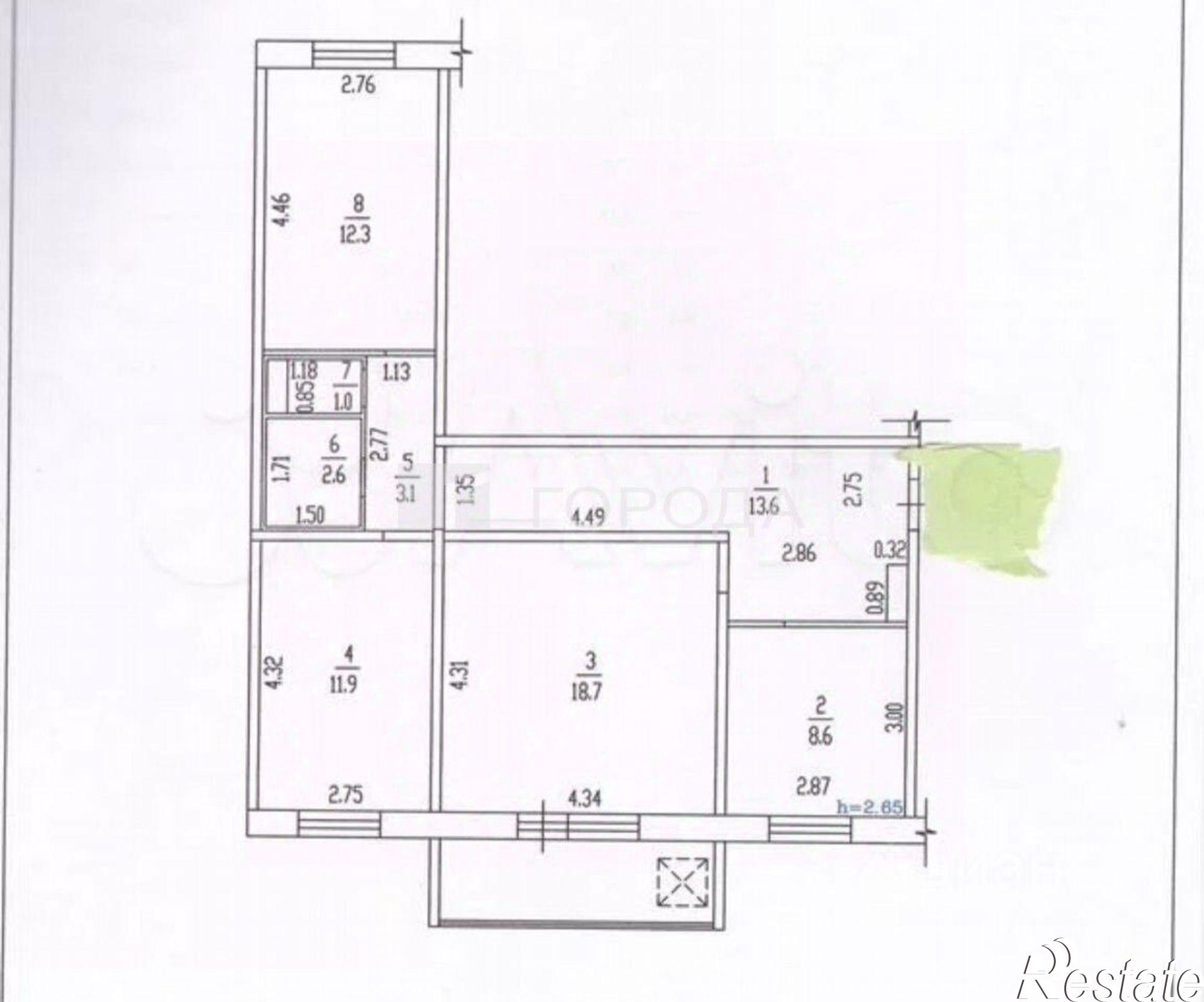 Купить квартиру за 8 500 000 рублей на улица Сергея Семёнова, 7