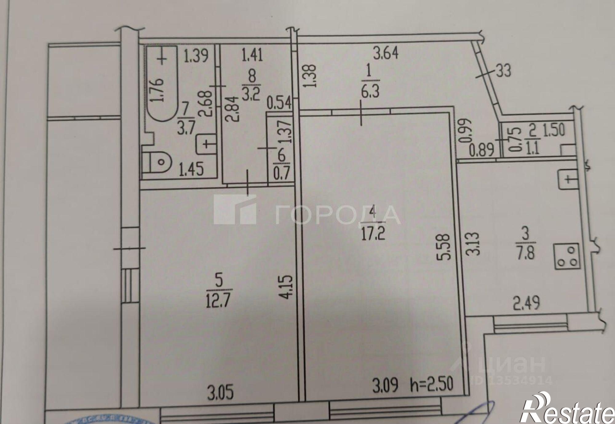 Купить квартиру за 6 980 000 рублей на ул Шевченко, 82