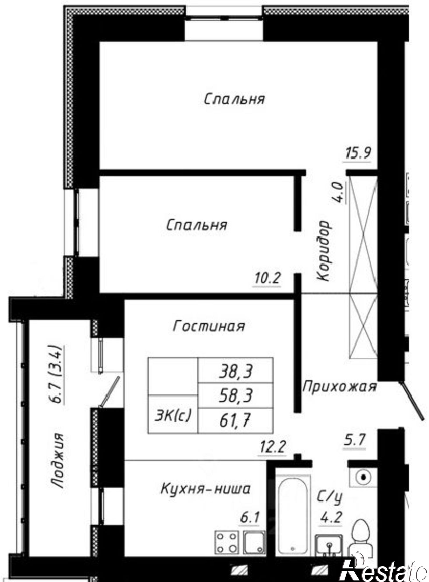Купить квартиру за 8 267 800 рублей на Павловский тракт, 196а 2