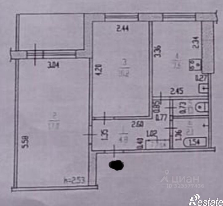 2-комн квартира Взлётная улица, 32,  д. 32