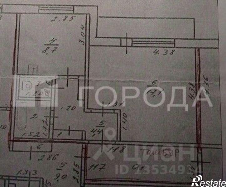 1-комн квартира улица Попова, 123,  д. 123