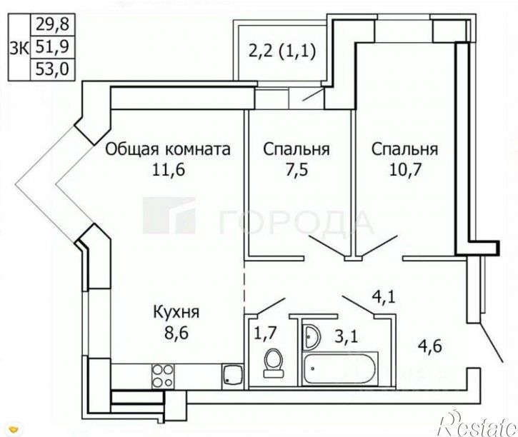 3-комн квартира ул Папанинцев, 145,  д. 145