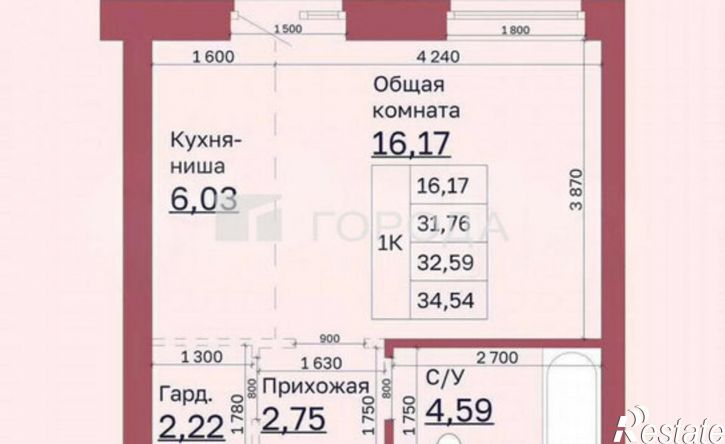 1-комн квартира в новом доме улица Короленко, 65,  д. 65