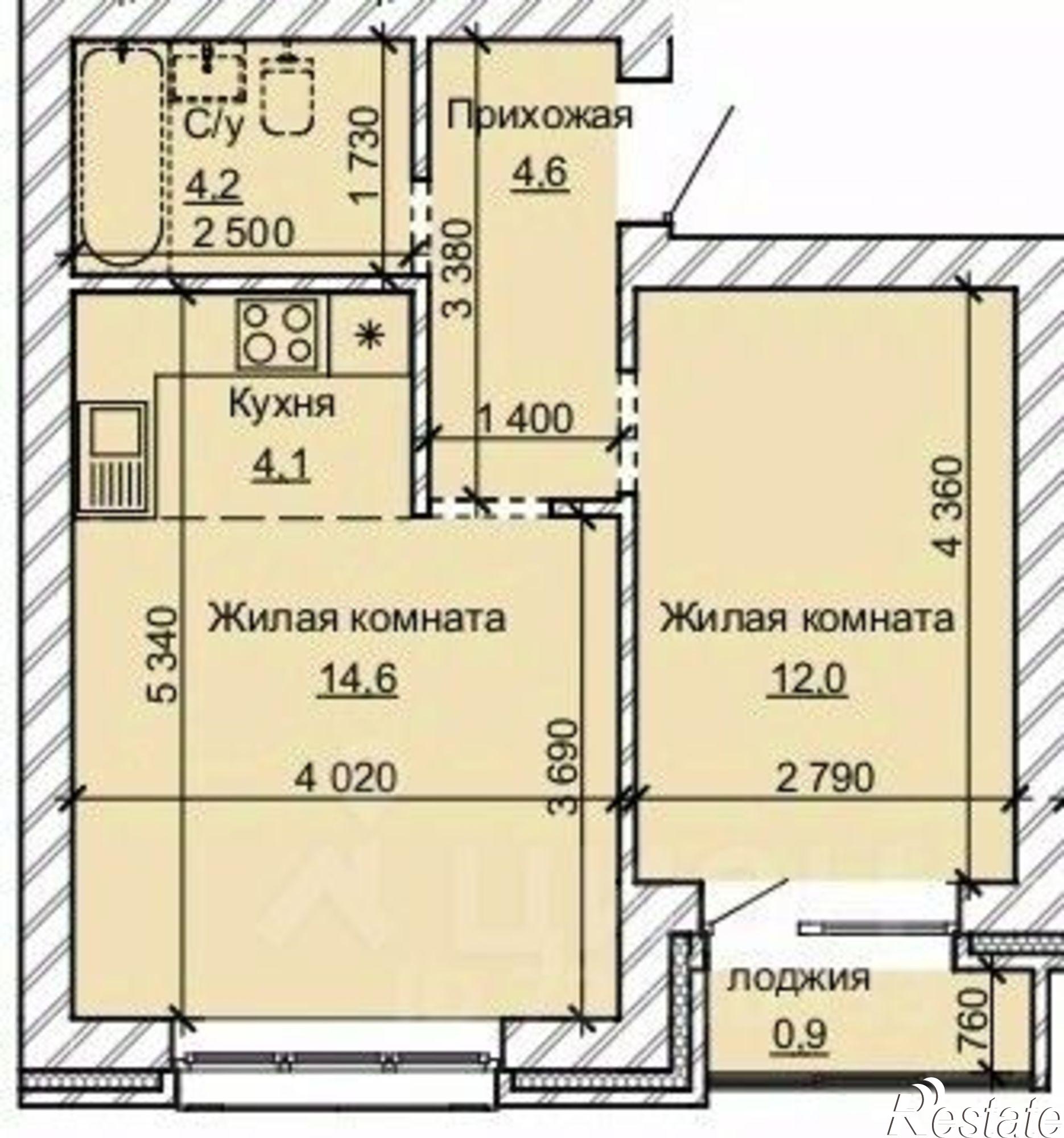Купить квартиру за 5 979 200 рублей на ул Анатолия, 304