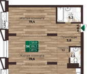 3-комн, 87 кв м, этаж 16/22 ул Нагорная 6-я, 15г/9