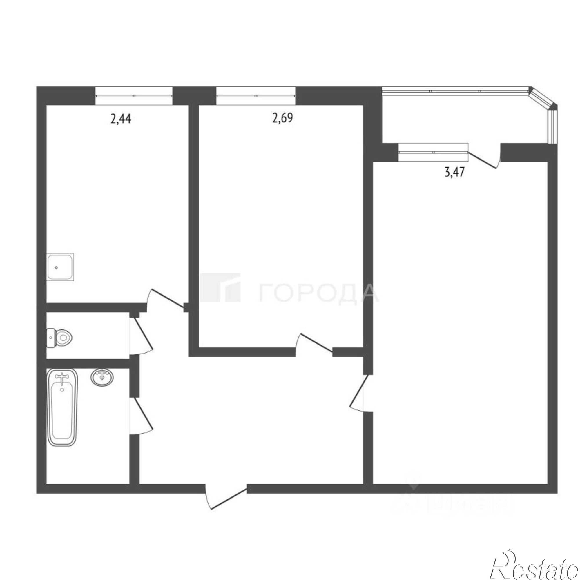 Купить квартиру за 7 500 000 рублей на Красноармейский проспект, 64