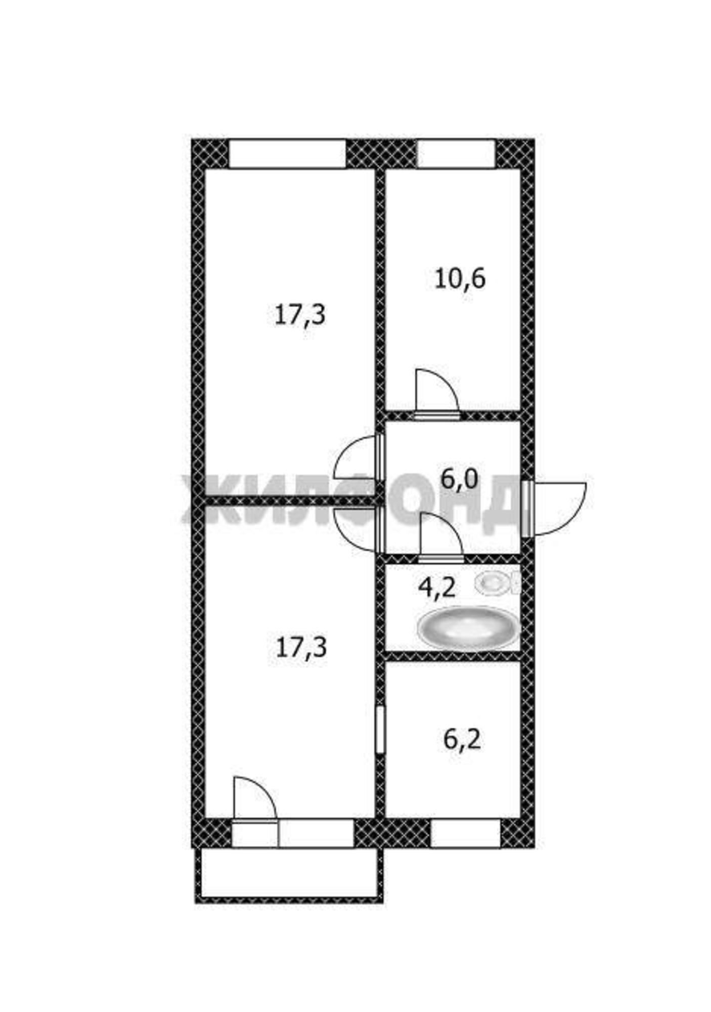 Купить квартиру за 5 600 000 рублей на Антона Петрова улица, д.152