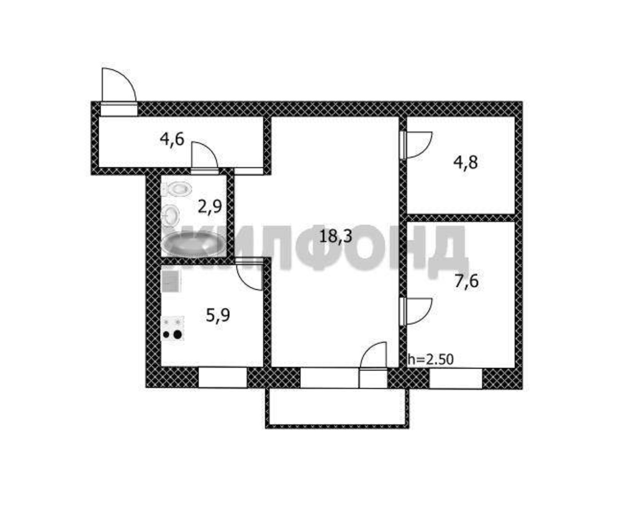 Купить квартиру за 3 500 000 рублей на Ким улица, д.33