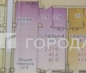 2-комн, 47кв м, этаж 3/14 ул Никитина, 107