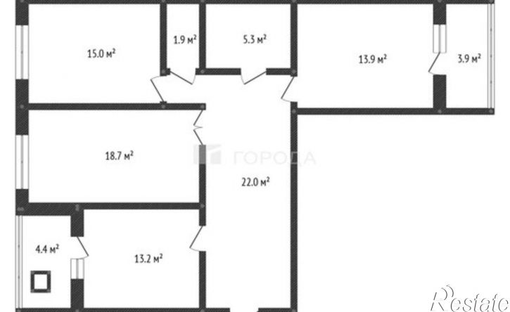3-комн квартира Промышленная улица, 4,  д. 4