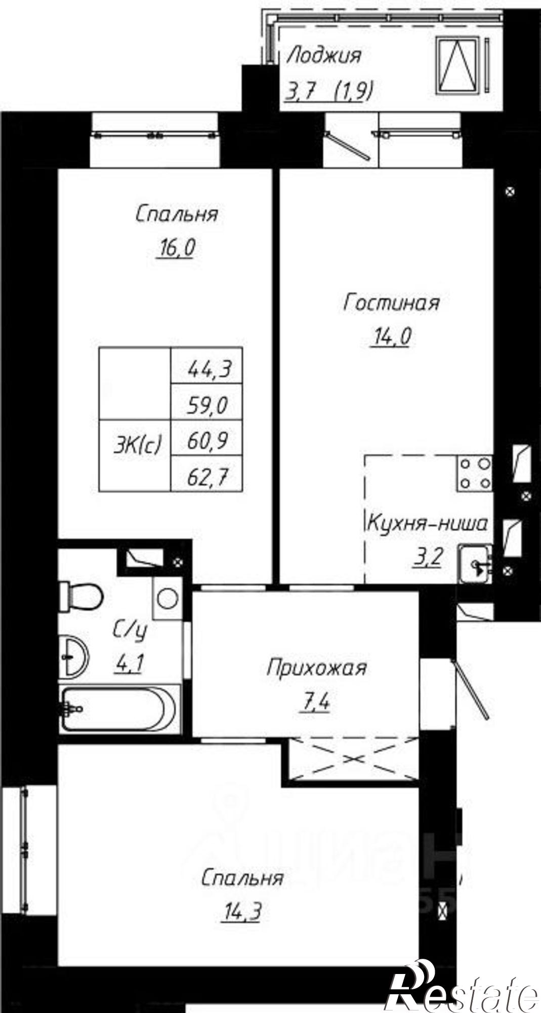 Купить квартиру за 10 079 000 рублей на ул Чернышевского, 189