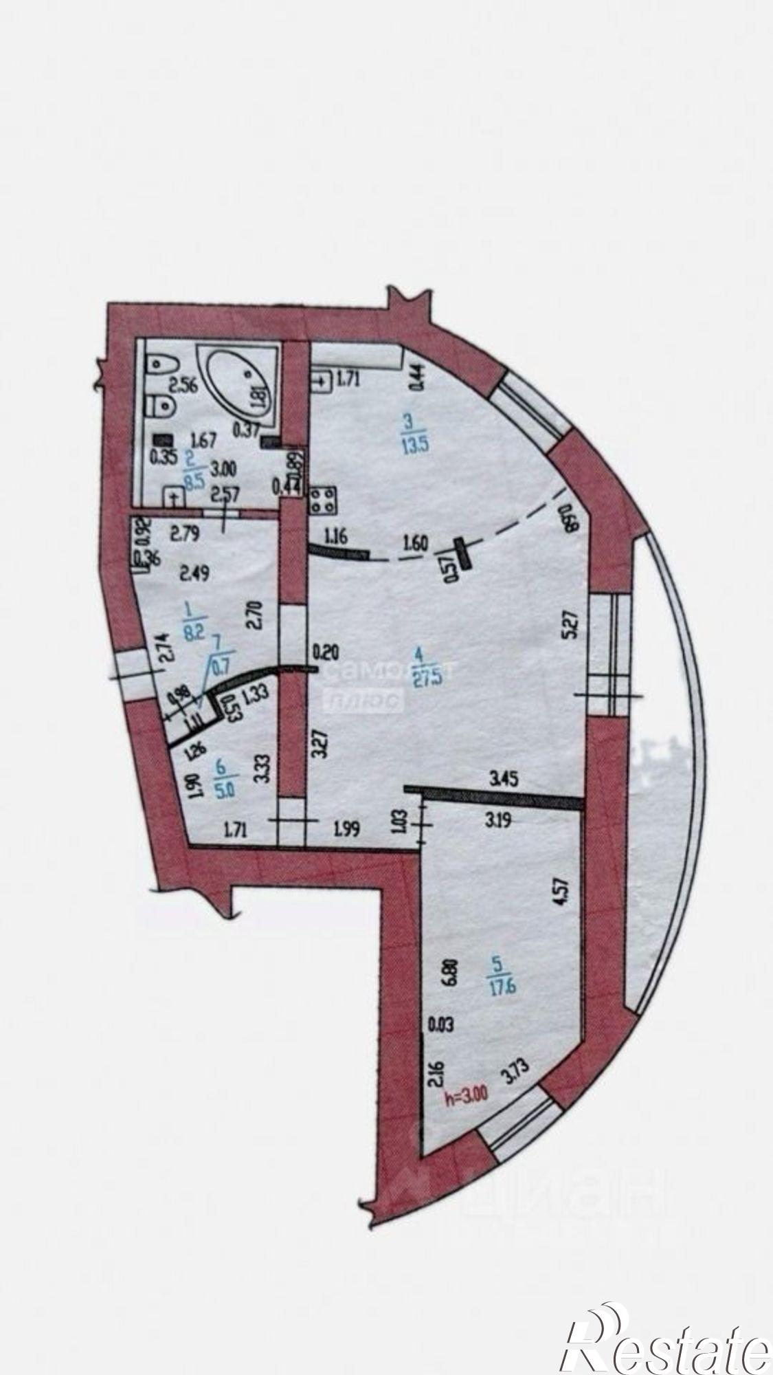 Купить квартиру за 9 800 000 рублей на Партизанская улица, 44