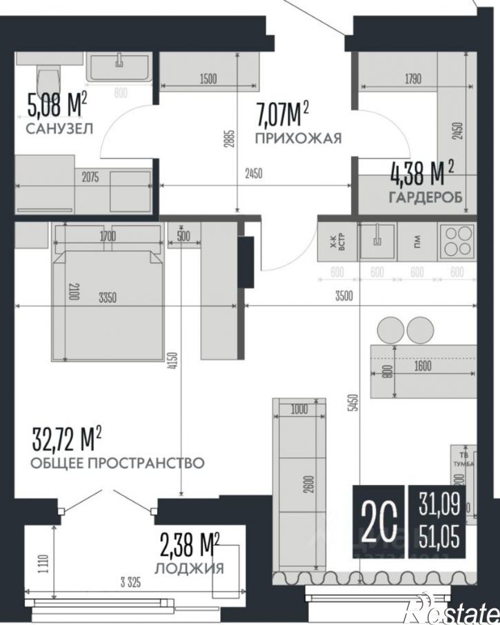 2-комн квартира в новом доме ул Культурная, 12,  д. 12