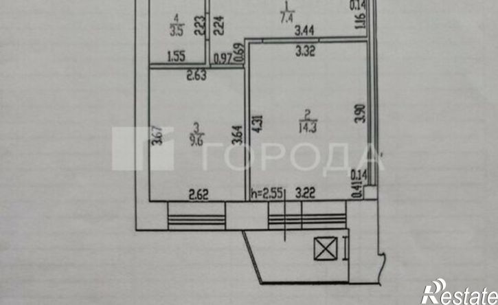 1-комн квартира улица Эмилии Алексеевой, 65,  д. 65