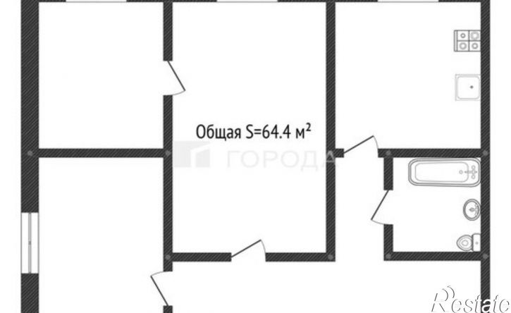 3-комн квартира переулок Ядринцева, 78,  д. 78